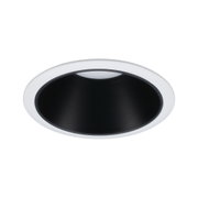 Spot encastré noir avec bord blanc en plastique pour éclairage LED moderne