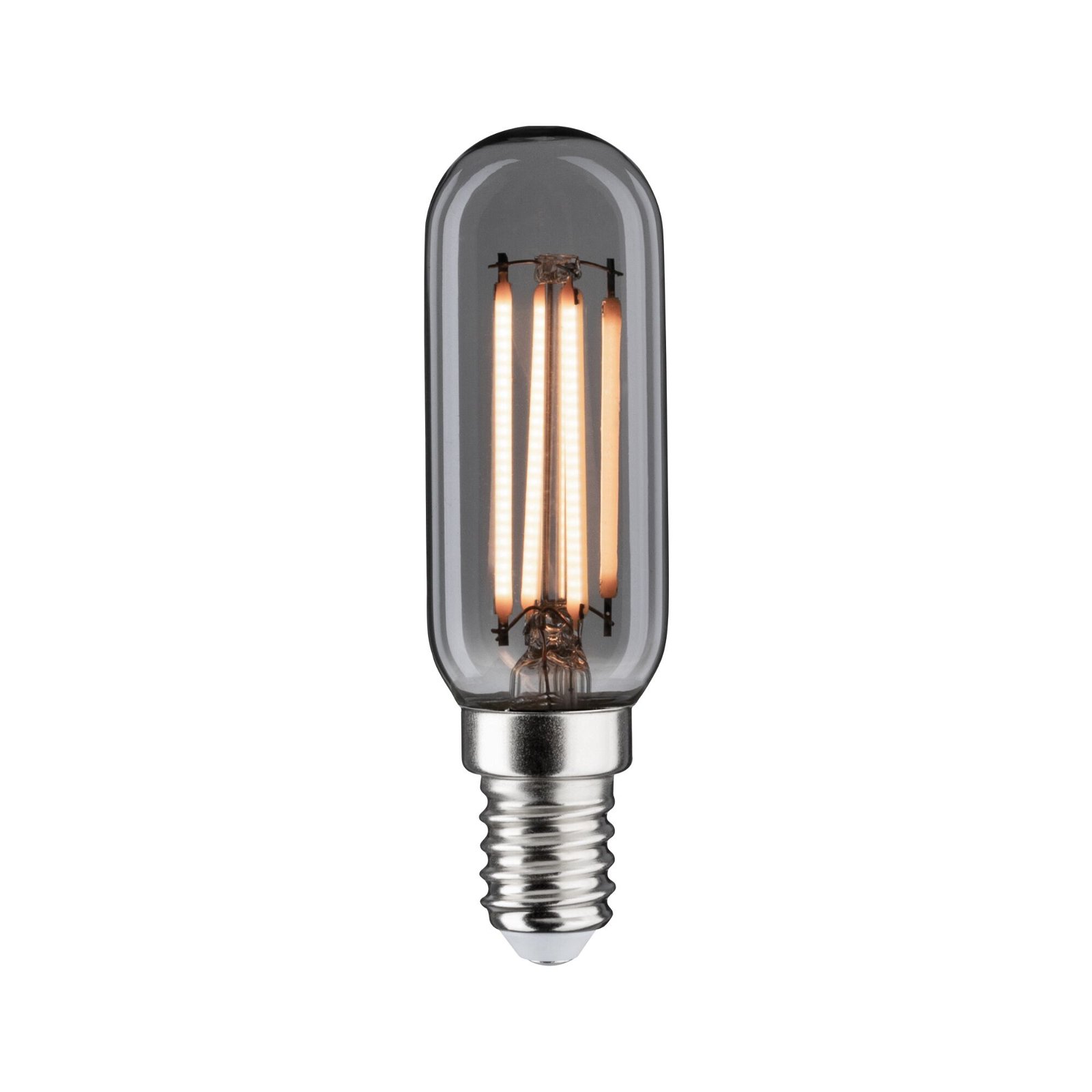 1879 230 V Filament LED Tube E14 Dim 130lm 4W 1800K dimmable Smoke glass