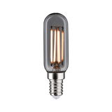 Classic LED filament bulb with clear glass and E14 base for energy-efficient lighting solutions
