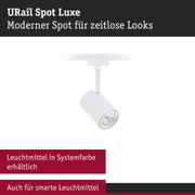 Weißer URail Spot Luxe LED-Strahler mit modernem Design für zeitlose Beleuchtungslösungen
