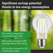 Energy-saving clear glass LED bulb with silver base, ultra efficient lighting solution