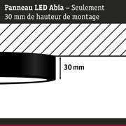Schéma technique du panneau LED Abia avec hauteur de montage de 30 mm pour éclairage LED moderne