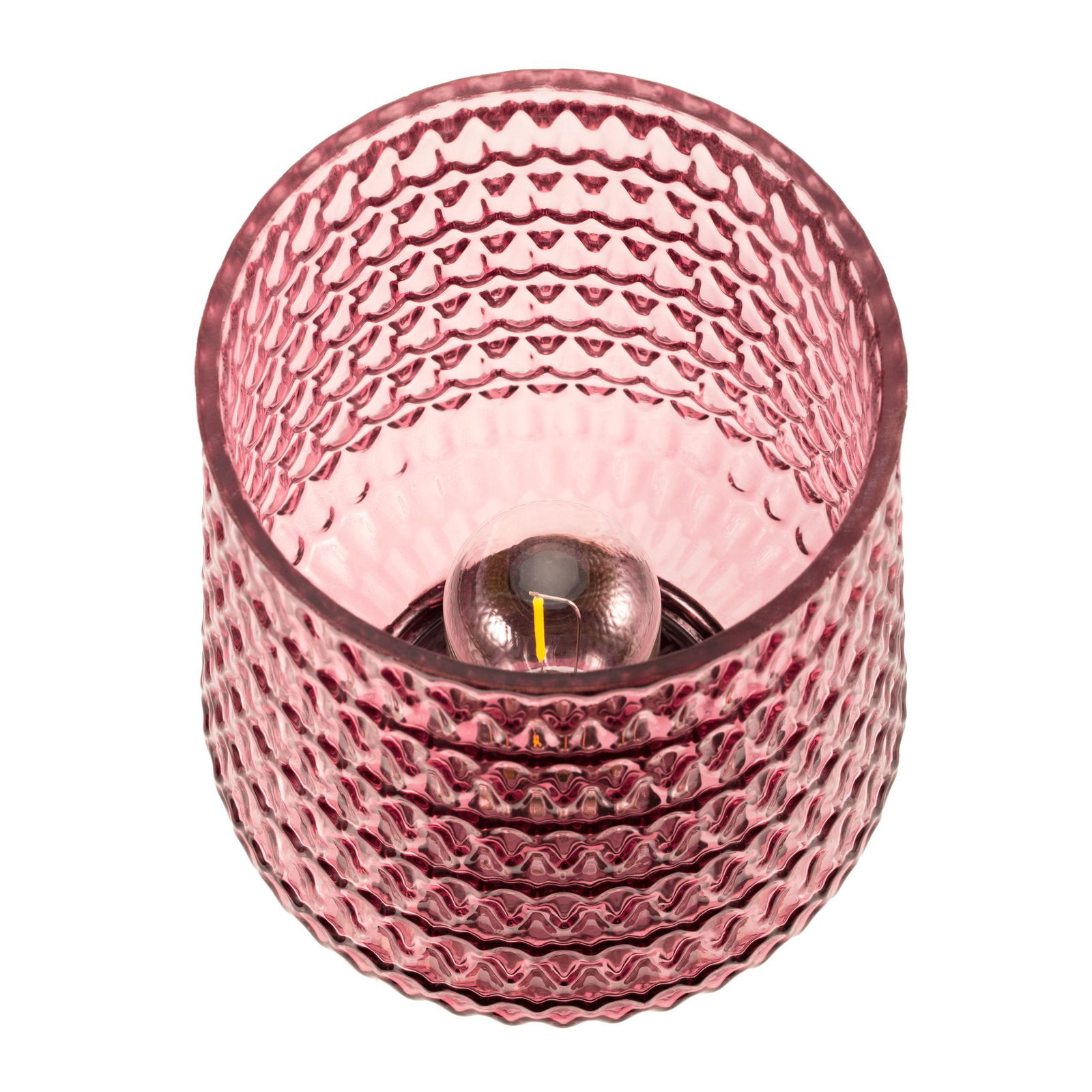 Pauleen Bordlampe Rose Glamour E27 2700K 30lm 0,8W Pink/Messing