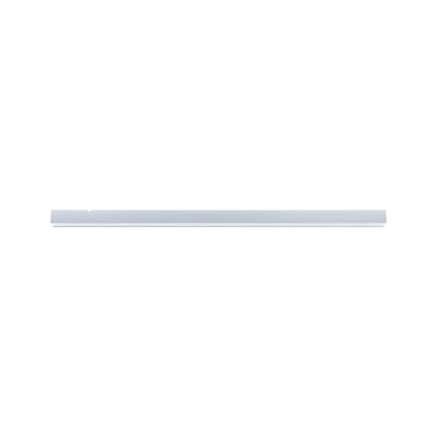 Slim white aluminum LED strip for modern indoor lighting and energy-efficient light accents.