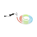 Bunt leuchtendes LED-Lichtband mit Anschlusskabel, flexibel und farbwechselnd für dekorative Beleuchtung