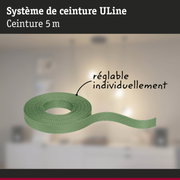 Système de ceinture ULine vert de 5 mètres en matériau résistant pour fixation réglable