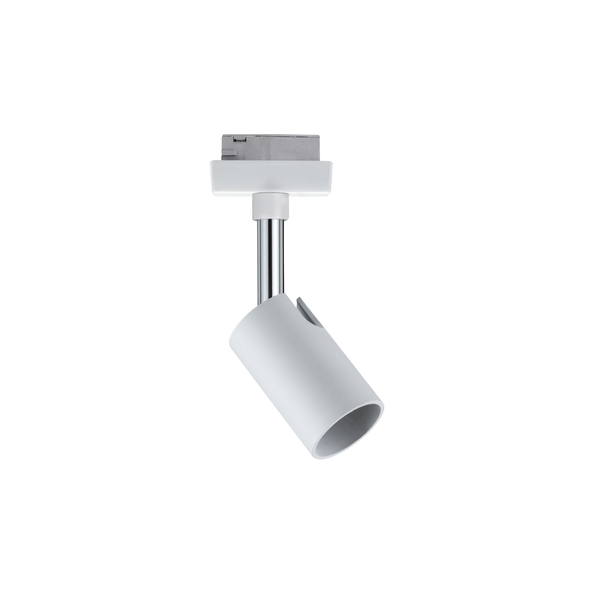 Spot LED moderne blanc en métal avec tête réglable pour un éclairage flexible