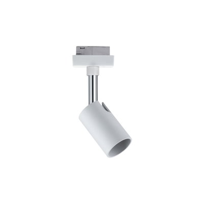 Spot LED moderne blanc en métal avec tête réglable pour un éclairage flexible