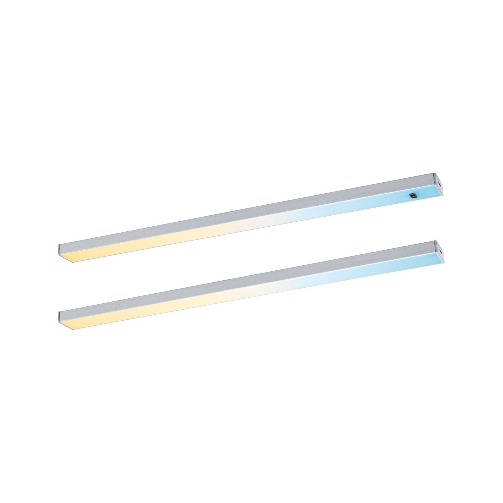 LED-underskabsarmatur Inline Sæt med 2 styk 2x4W 350x26mm 2x350lm 24V Krom mat
