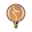 Floating Shine 230 V Standard LED Globe 250lm 4W 1800K dimmable Gold Round LED bulb with amber glass and decorative filament for atmospheric lighting and energy saving