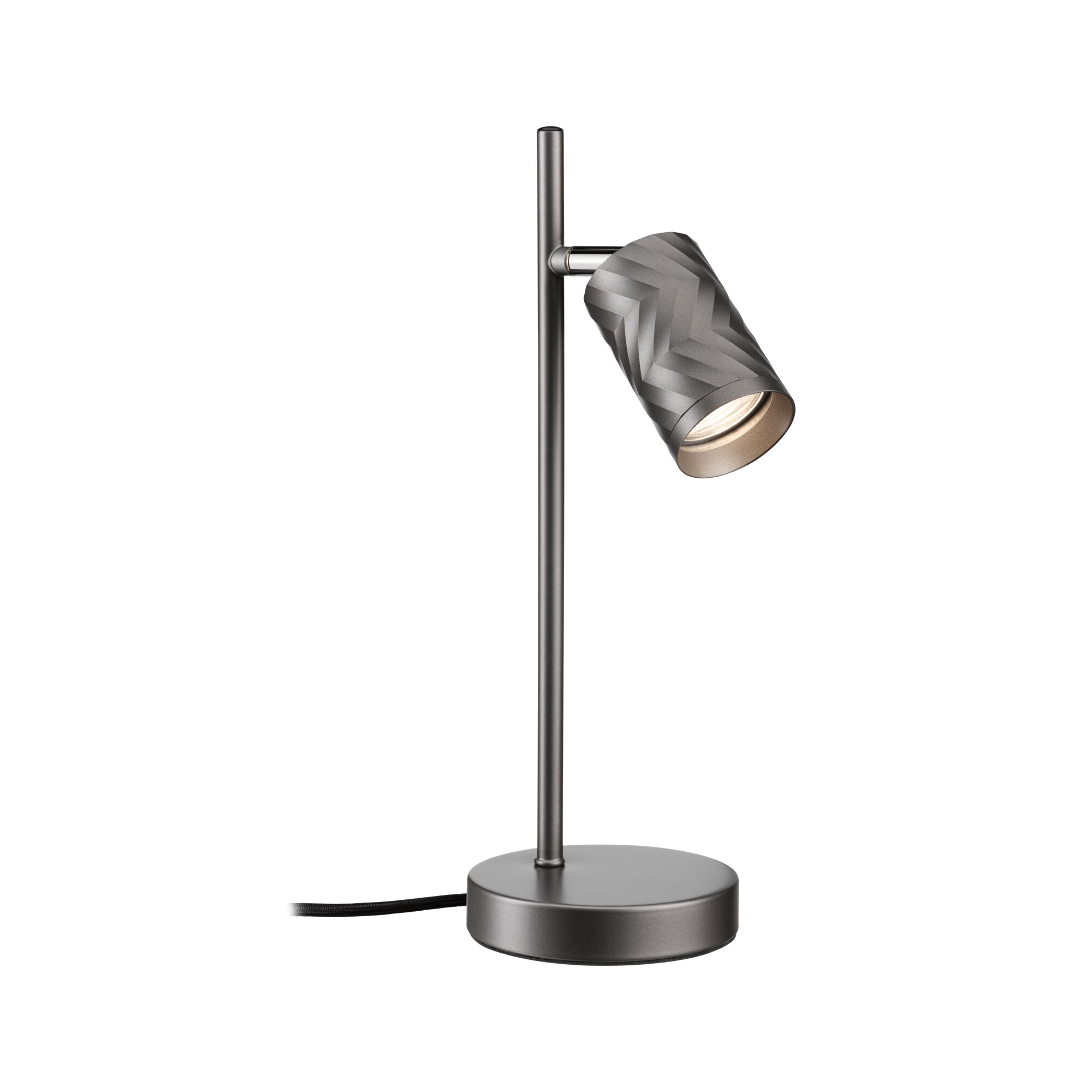 LED-tafellamp Loreva GU10 max. 7W Titaanium Metaal