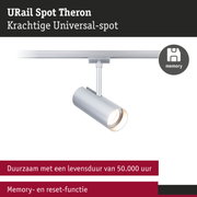 URail Spot Theron mat zilver met geheugenfunctie en duurzame LED-verlichting