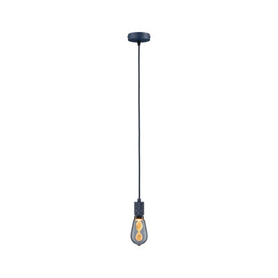 Hangende hanglamp met zwarte kabel en decoratieve lamp voor moderne woonruimtes