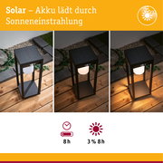 Solar LED Lichtobjekt Solar Marisol Bewegungsmelder IP44 3000K 350lm Schwarz