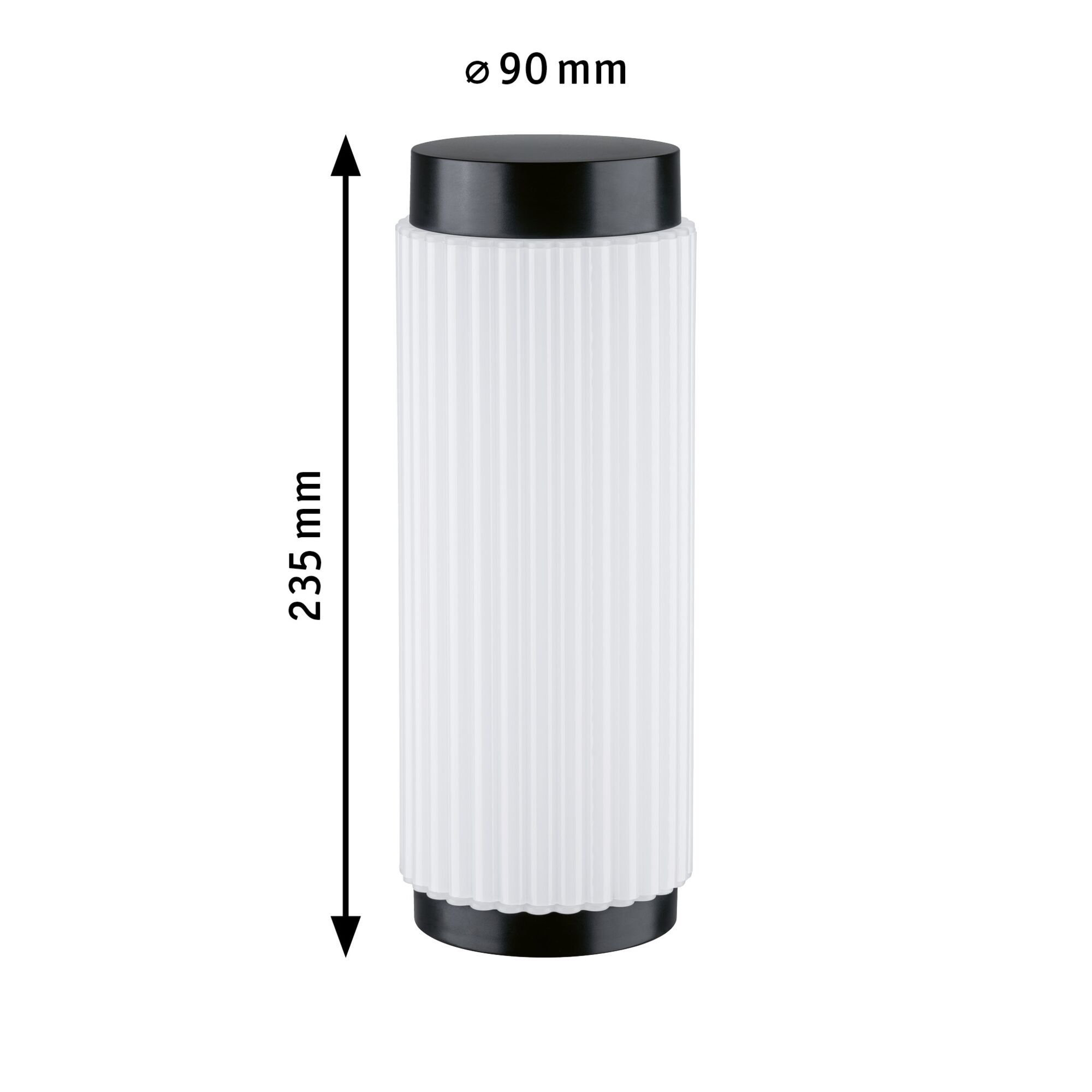 ModuShine Shade Zerava IP44 cylindrical Anthracite/Clear