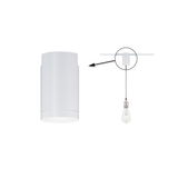 Weißer runder Deckenstrahler aus Metall mit LED-Lampe, ideal für moderne Innenbeleuchtung