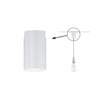Witte ronde metalen plafondspot met LED-lamp, perfect voor moderne binnenverlichting