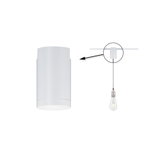 Weißer runder Deckenstrahler aus Metall mit LED-Lampe, ideal für moderne Innenbeleuchtung