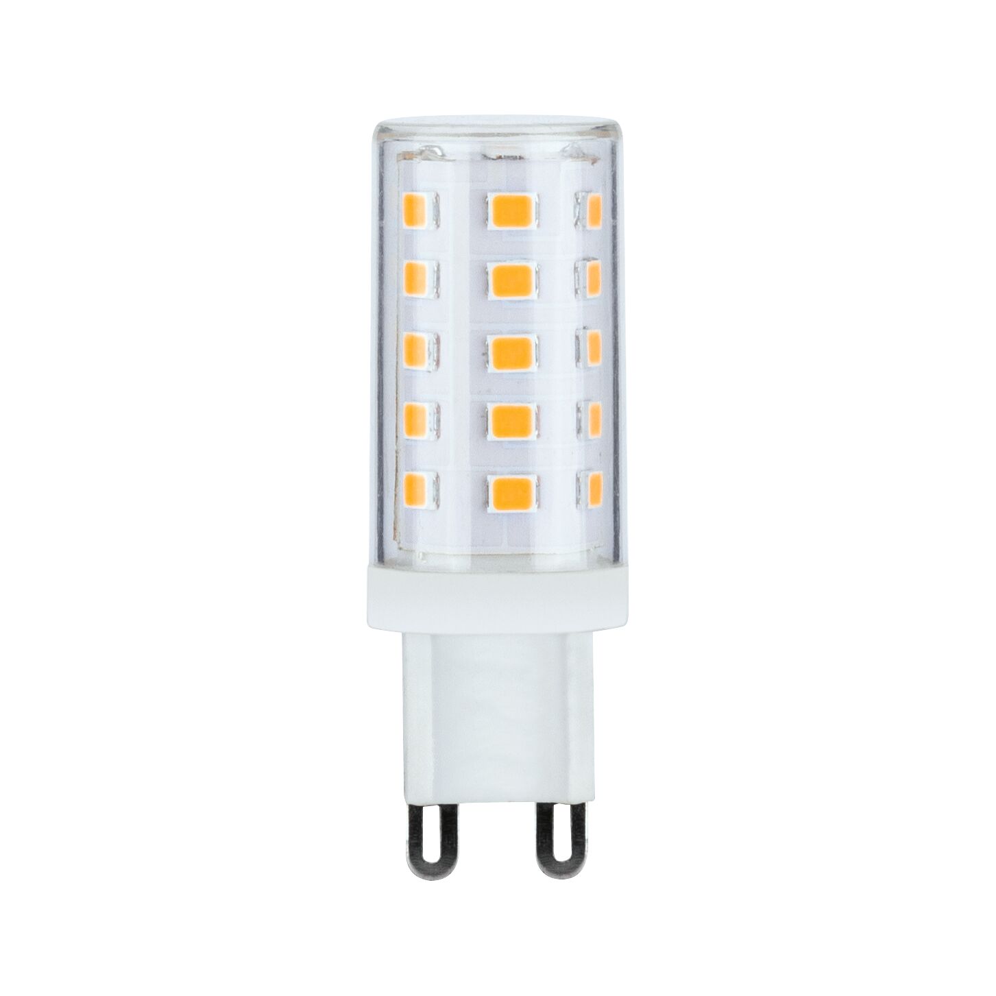 Petite ampoule LED G9 avec boîtier transparent et LED blanc chaud pour éclairage économique