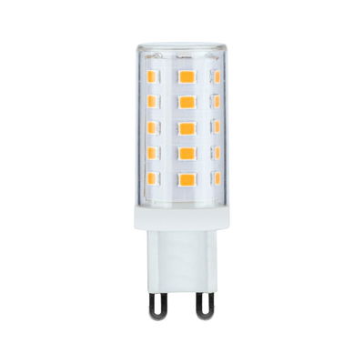 Petite ampoule LED G9 avec boîtier transparent et LED blanc chaud pour éclairage économique