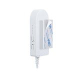 Interrupteur en plastique blanc avec ruban adhésif pour montage mural facile et connexion câble