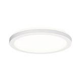 Round white LED ceiling light with slim design for modern indoor lighting
