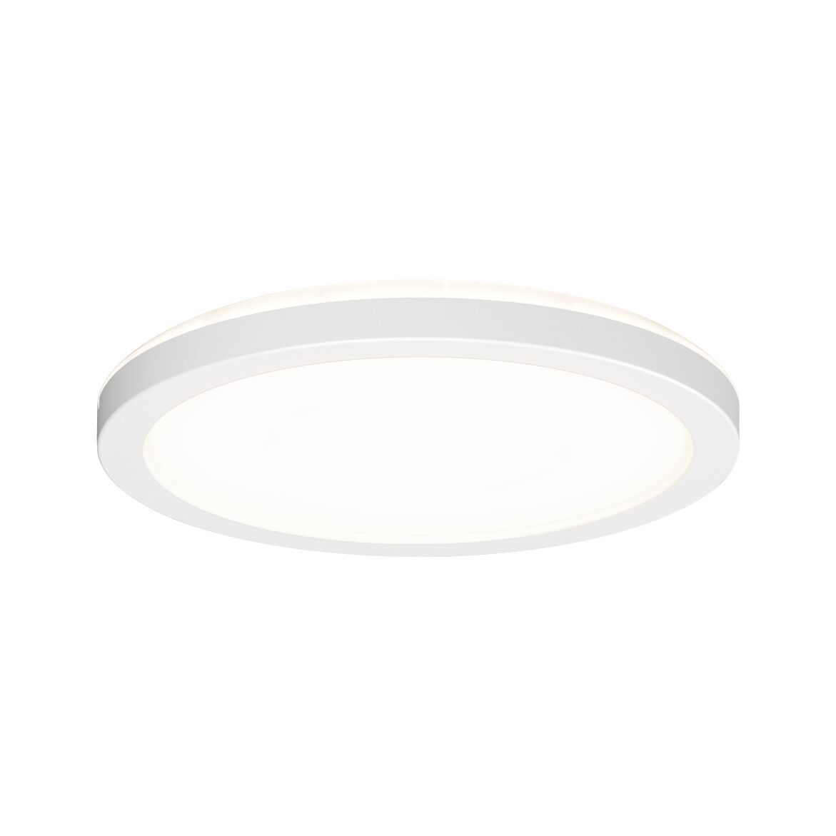 Round white LED ceiling light with slim design for modern indoor lighting