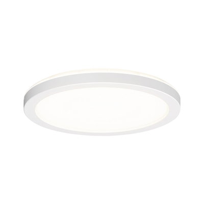 Round white LED ceiling light with slim design for modern indoor lighting