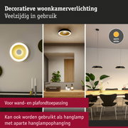Decoratieve woonkamerverlichting met warmwitte LED-ring, veelzijdig voor wand- en plafondgebruik