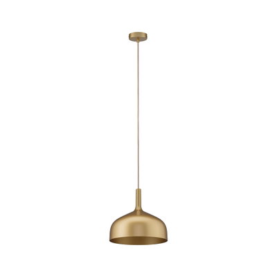 Moderne hanglamp van goudkleurig metaal met glad oppervlak voor stijlvolle binnenverlichting