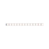 Lange LED-lichtstrip met warm wit licht en aluminium behuizing voor moderne binnenverlichting