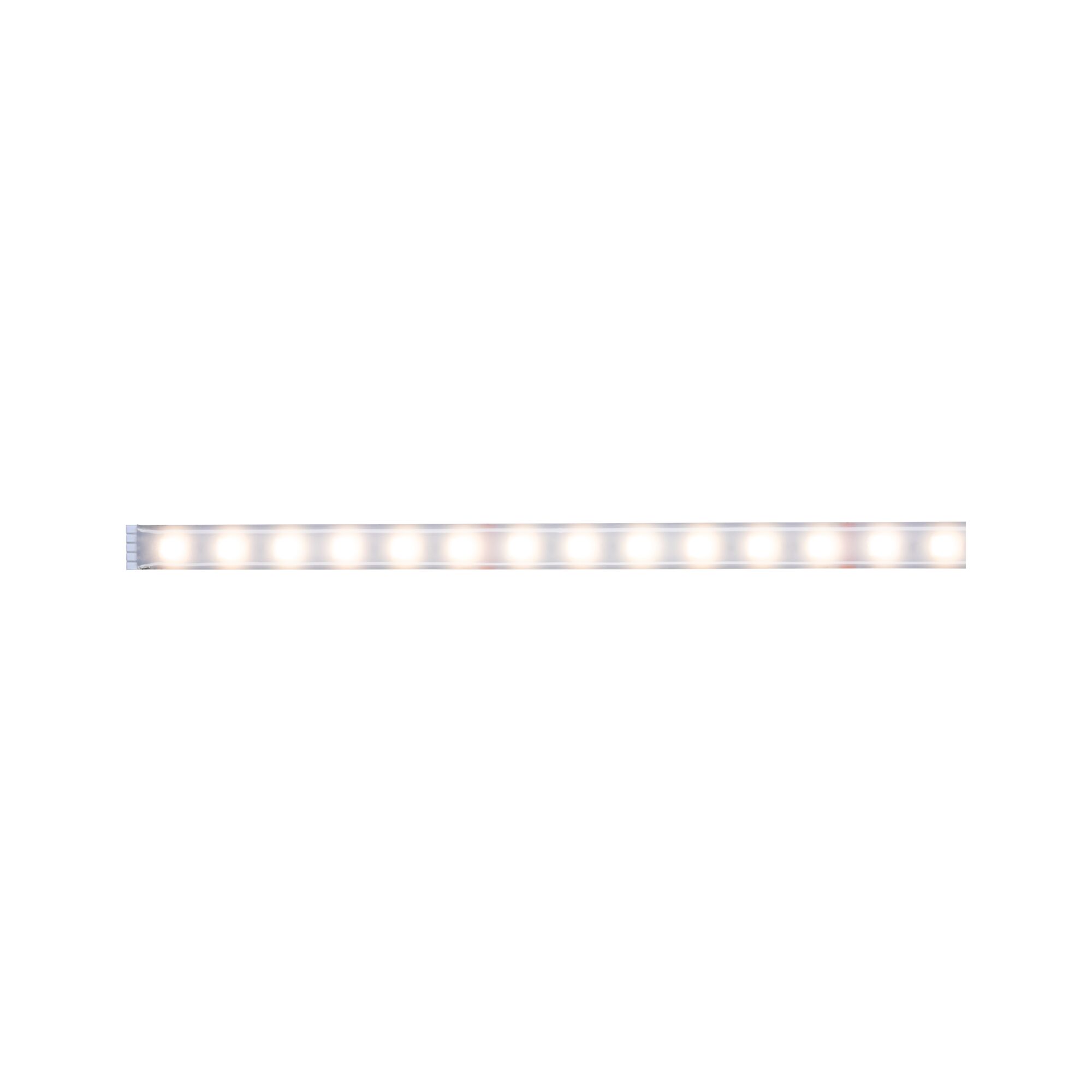 Lange LED-Lichtleiste mit warmweißem Licht und Aluminiumgehäuse für moderne Innenbeleuchtung