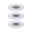 Inbouwlamp Set van 3 star rond 90mm GU10 max. 3x10W 230V dimbaar Wit Drie witte inbouwspots van kunststof met verstelbare inzetstukken voor flexibele LED-verlichting
