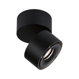 Sort metal LED-loftspot med moderne design til fokuseret belysning