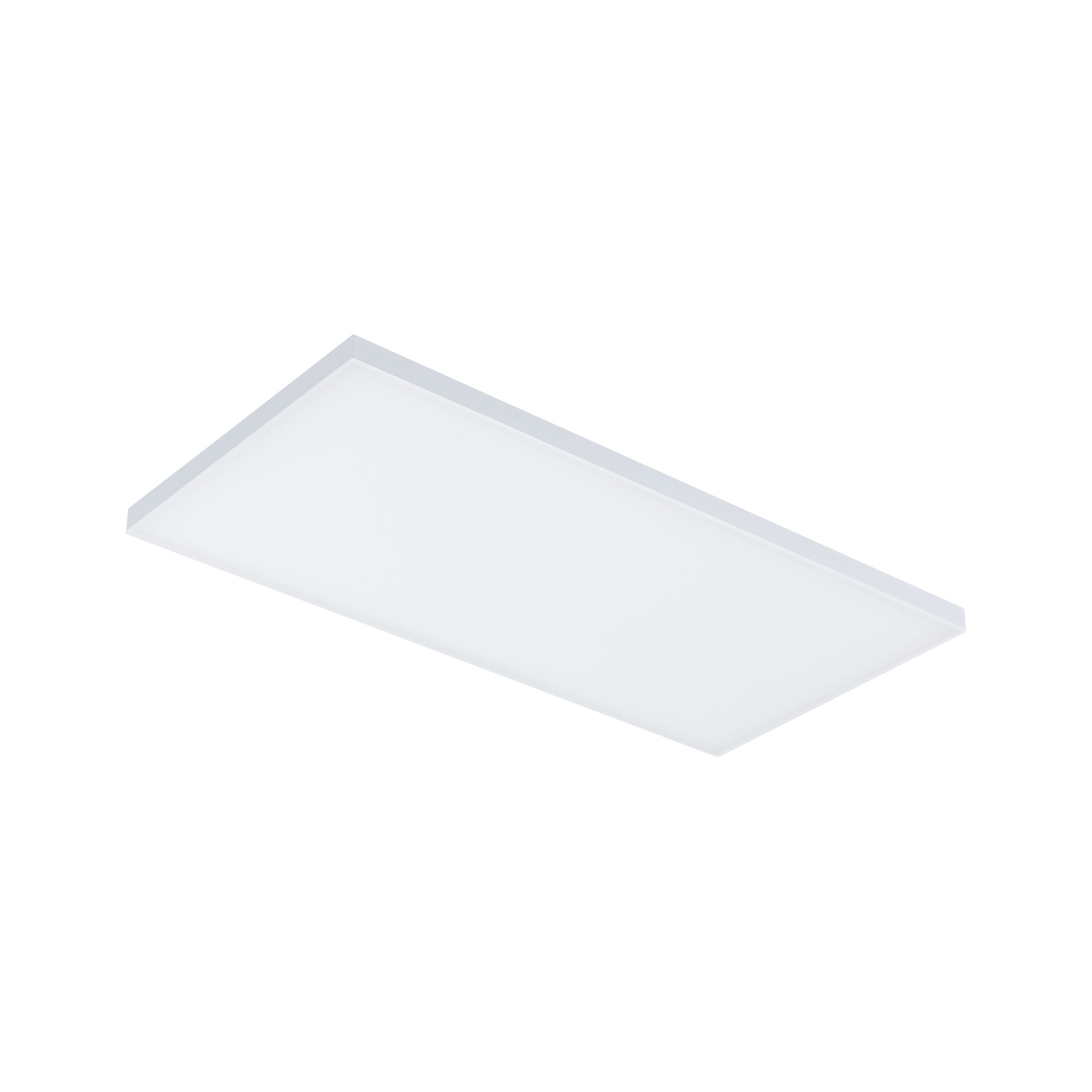 Rechthoekige witte LED-plafondlamp met aluminium frame voor moderne binnenverlichting