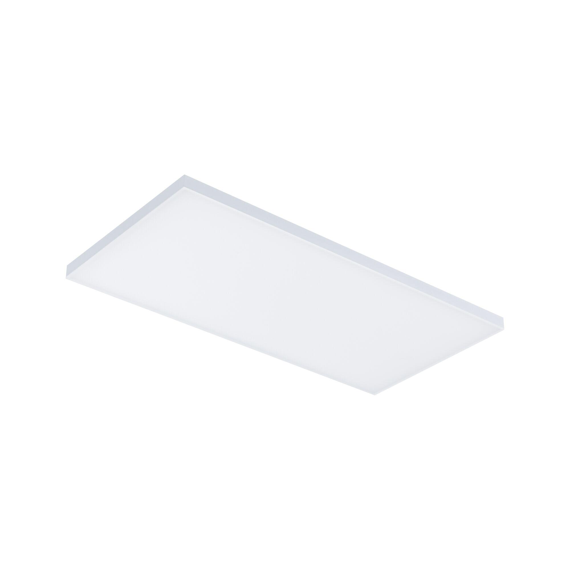 Rectangular white LED ceiling light with aluminium frame for modern interior lighting