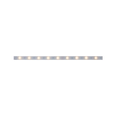 Long LED light strip with warm white LEDs and transparent casing for modern indoor lighting