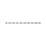 Long LED light strip with warm white LEDs and transparent casing for modern indoor lighting