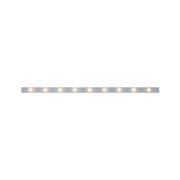Lange LED-Lichtleiste mit warmweißen LEDs und transparentem Gehäuse für moderne Innenbeleuchtung