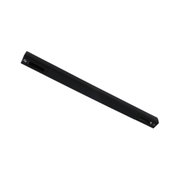 Black metal LED track for flexible lighting systems with modern design