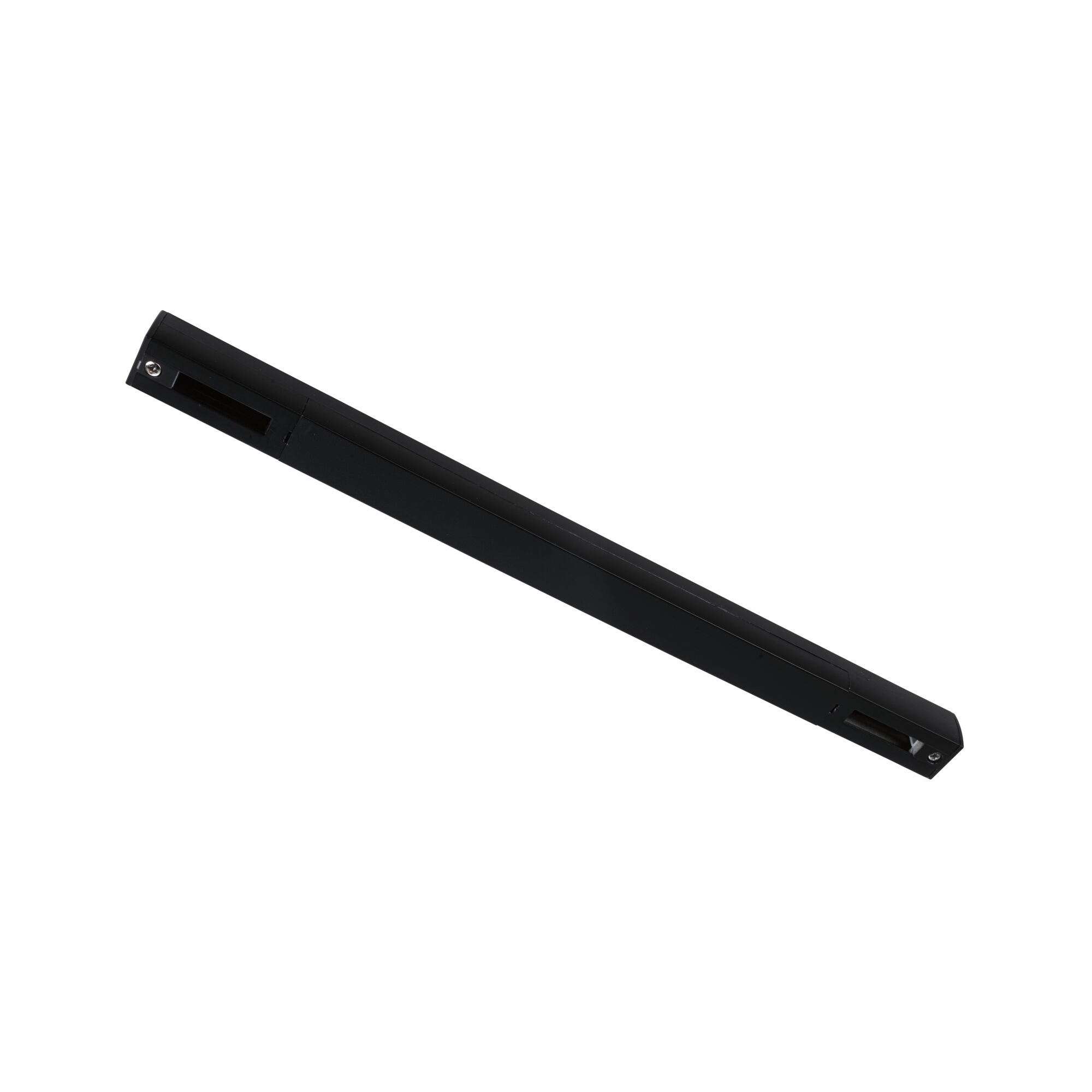 Black metal LED track for flexible lighting systems with modern design
