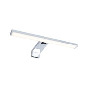Moderne LED-Spiegelleuchte aus Chrom mit warmweißem Licht und Touch-Schalter für Badbeleuchtung