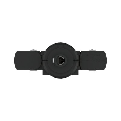 Boîtier de douille de lampe en plastique noir avec ouverture centrale pour LED, composant d'éclairage