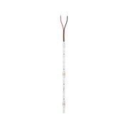 LED strip with white LEDs and red and black wires for flexible lighting applications