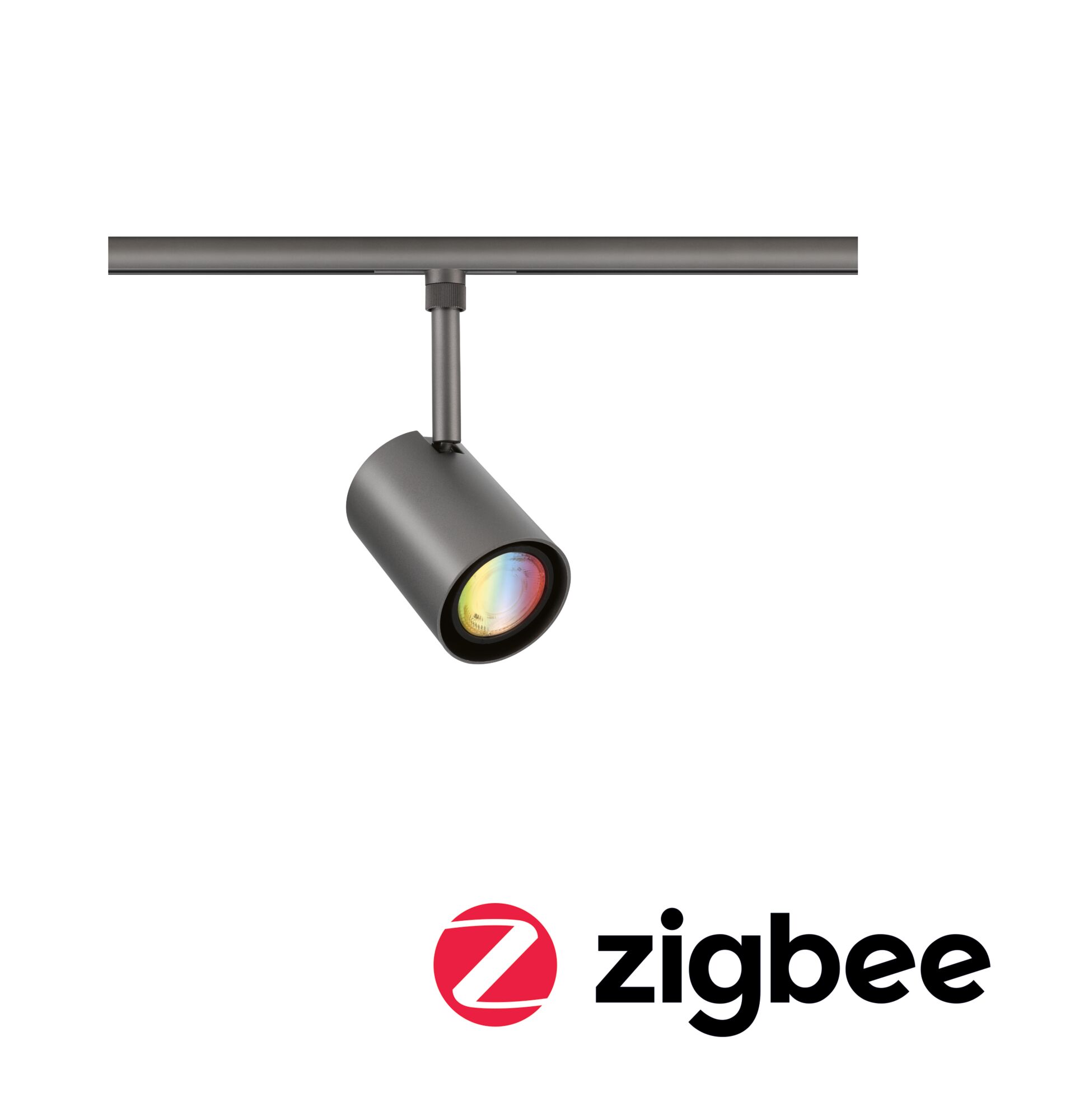 URail Schienenspot Smart Home Zigbee 3.0 Luxe GU10 350lm 4,8W RGBW dimmbar 230V Titanium