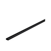 Black aluminum rail for LED lighting, slim design for modern lighting systems