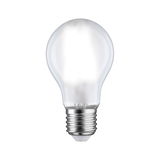 Classic light bulb with clear glass and metal base for energy-efficient lighting