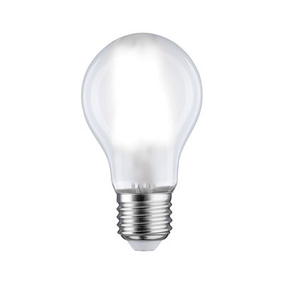 Classic light bulb with clear glass and metal base for energy-efficient lighting