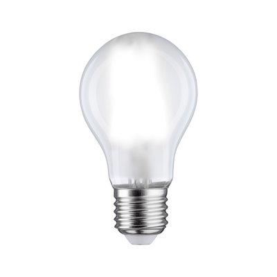 Klassische Glühbirne mit transparentem Glas und Metallfassung für energiesparende Beleuchtung