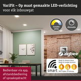 Slimme dimbare LED-inbouwverlichting met Zigbee, bedienbaar via app, afstandsbediening of spraak